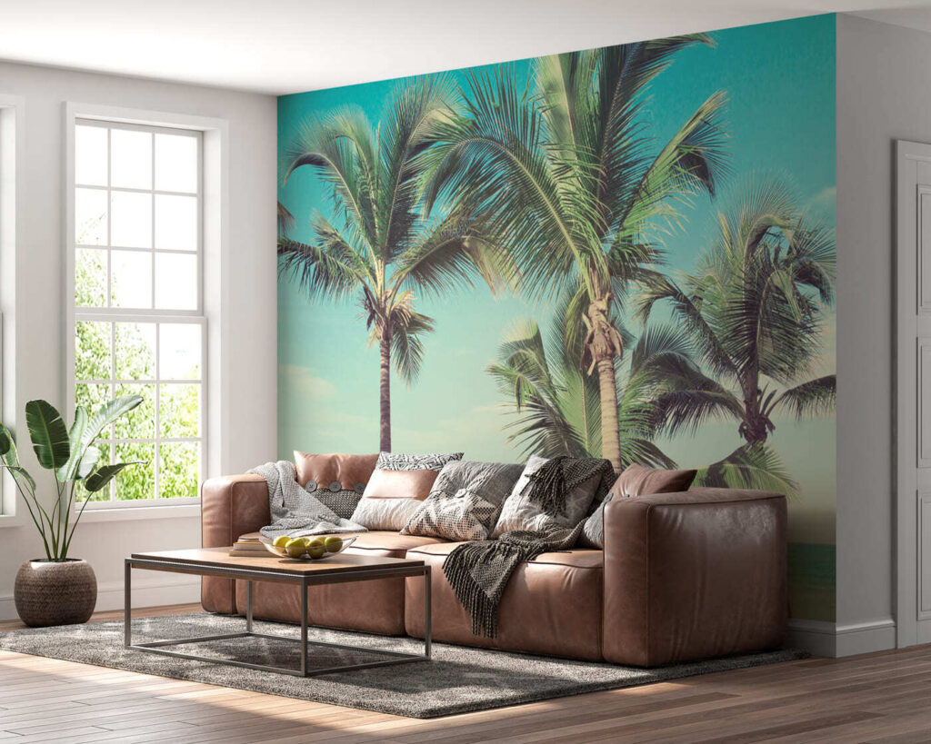 Palm trees on a beach Palm trees on a beach