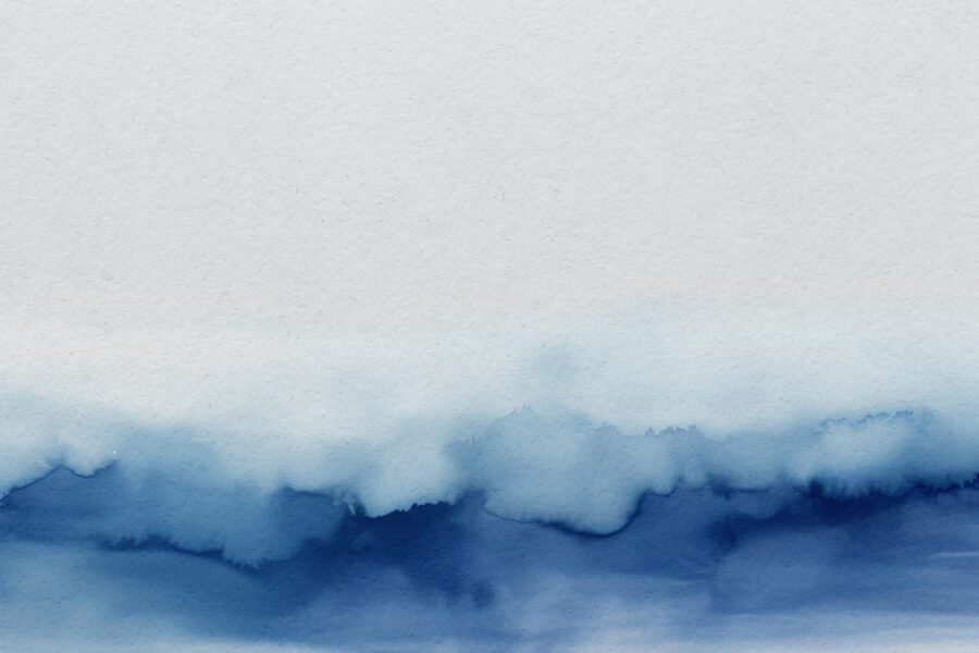 Wall murals A blue and white watercolor - Image 4