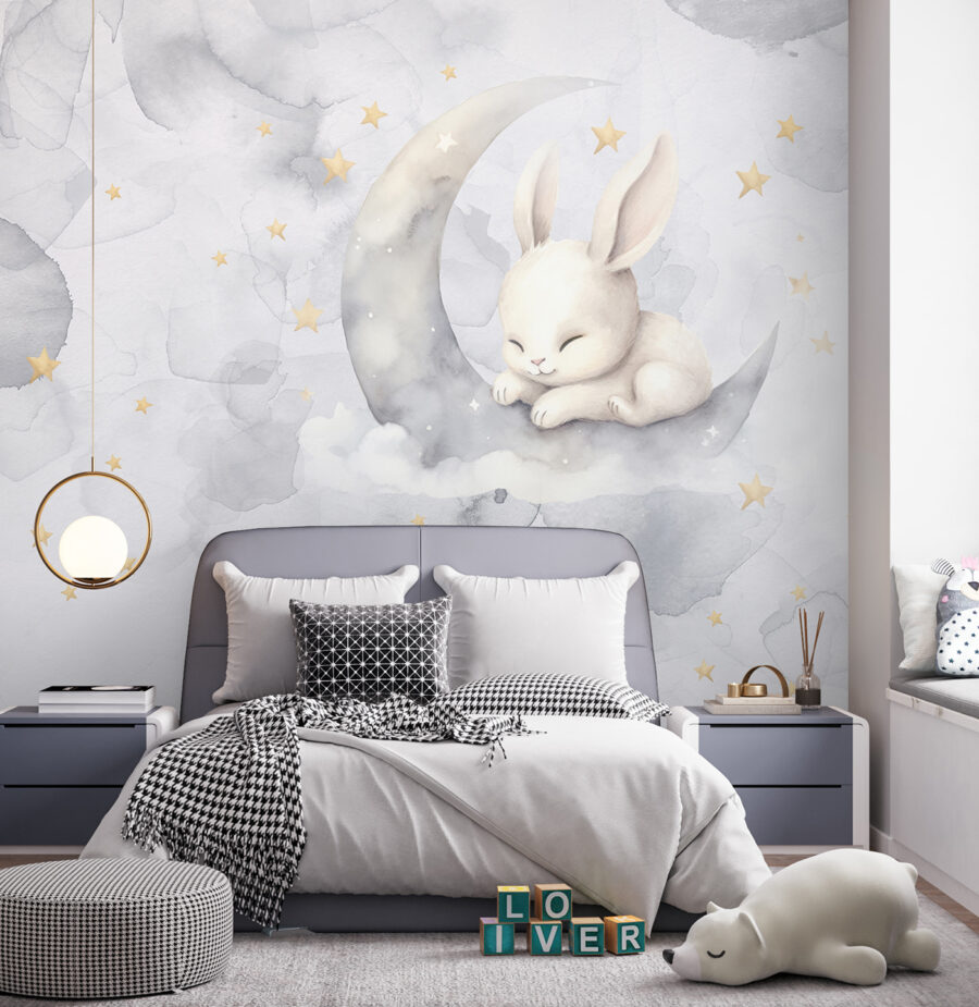 A rabbit on the moon