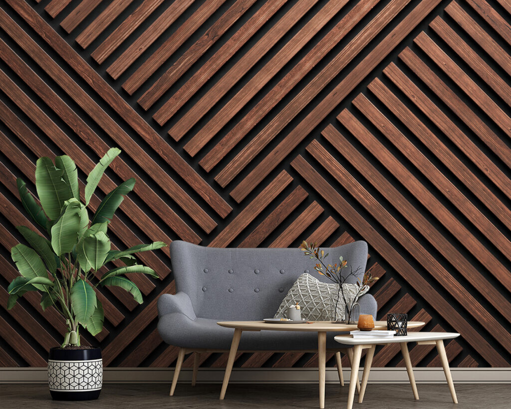 A wood paneling with black lines A wood paneling with black lines