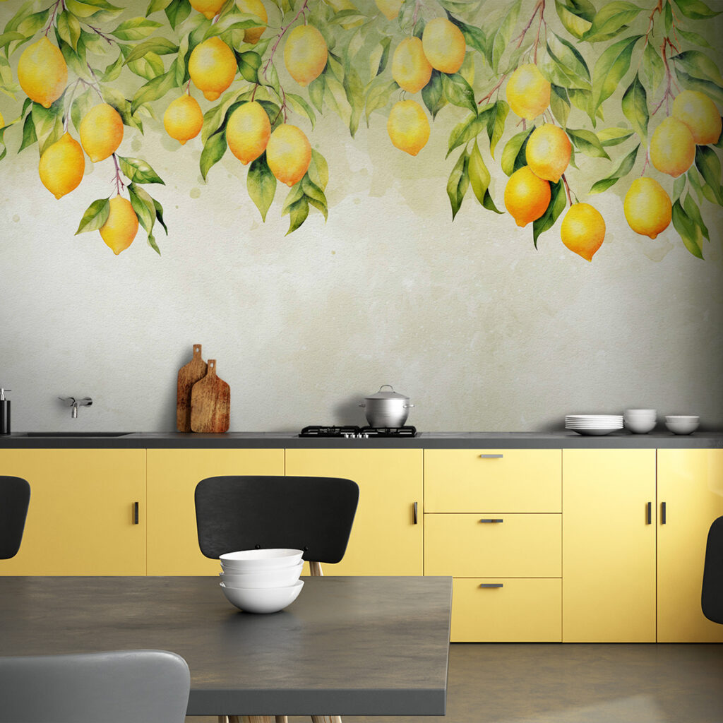 A group of lemons on a tree A group of lemons on a tree