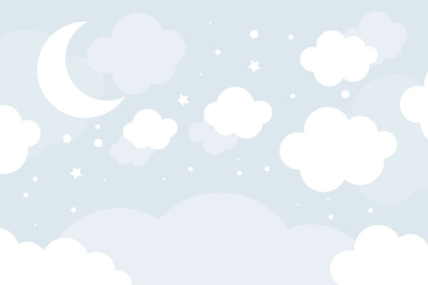 A moon and clouds in the sky A moon and clouds in the sky