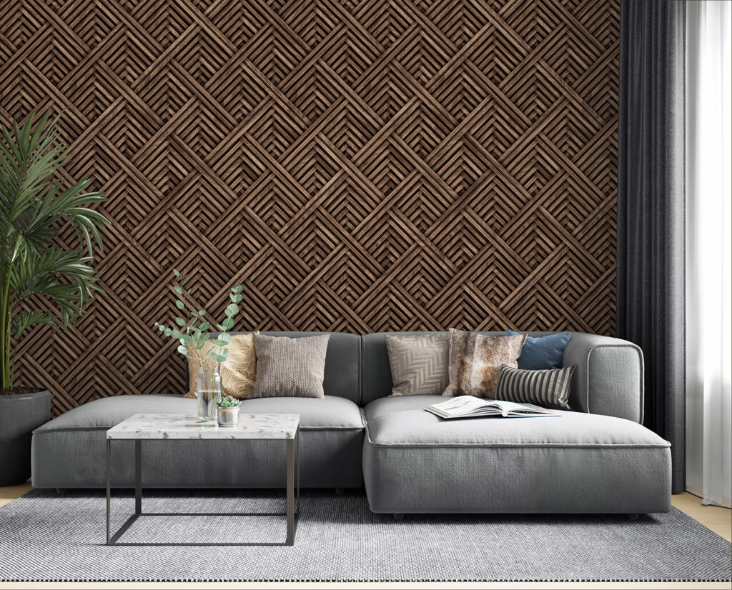 Textured woven pattern in earthy tones