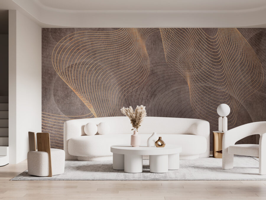 Elegant lines on textured background.