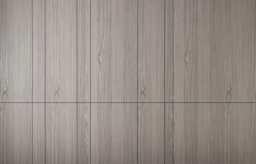 A grey wood paneling