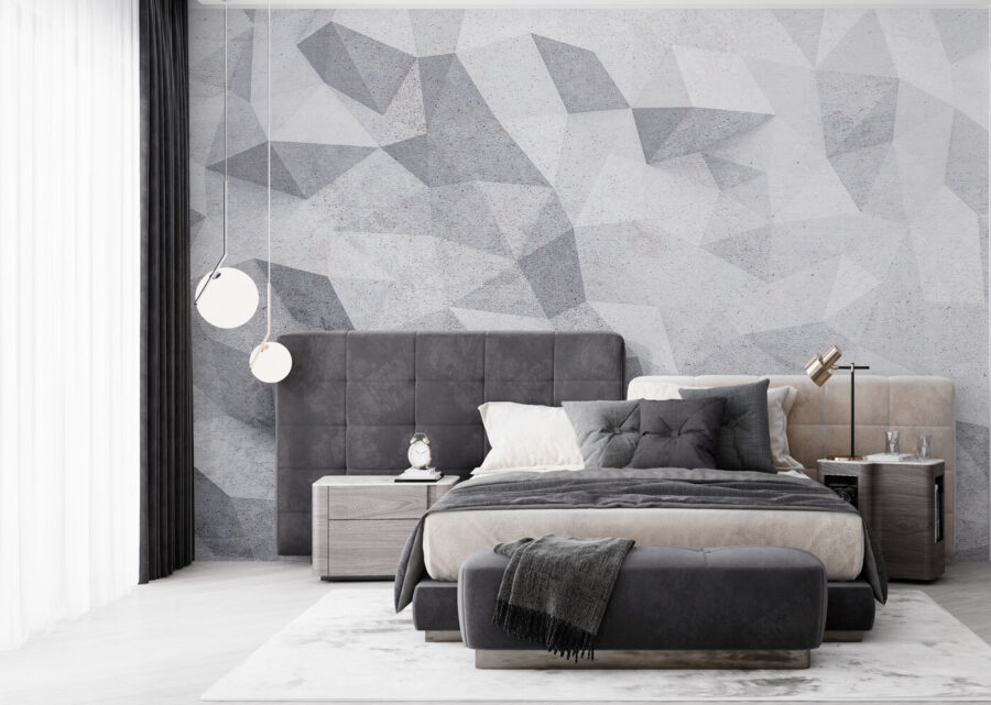 Wall murals A white and grey background - Image 2