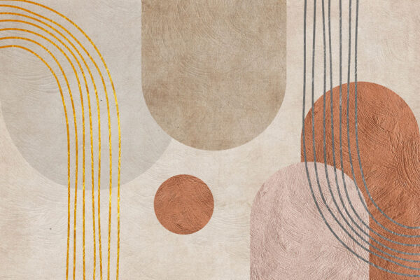 Abstract shapes in soft colors