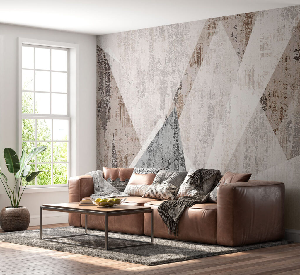 Abstract geometric texture in neutral tones