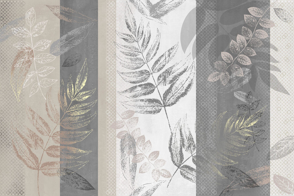 Botanical patterns in muted tones Botanical patterns in muted tones