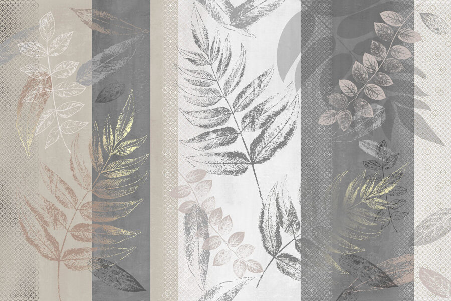Wall murals Botanical patterns in muted tones. - Image 4