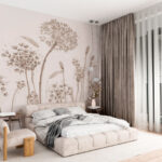 Wall murals Drawing of a flower