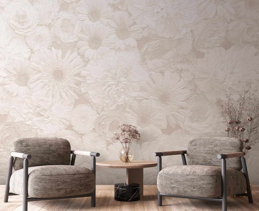 White flower pattern