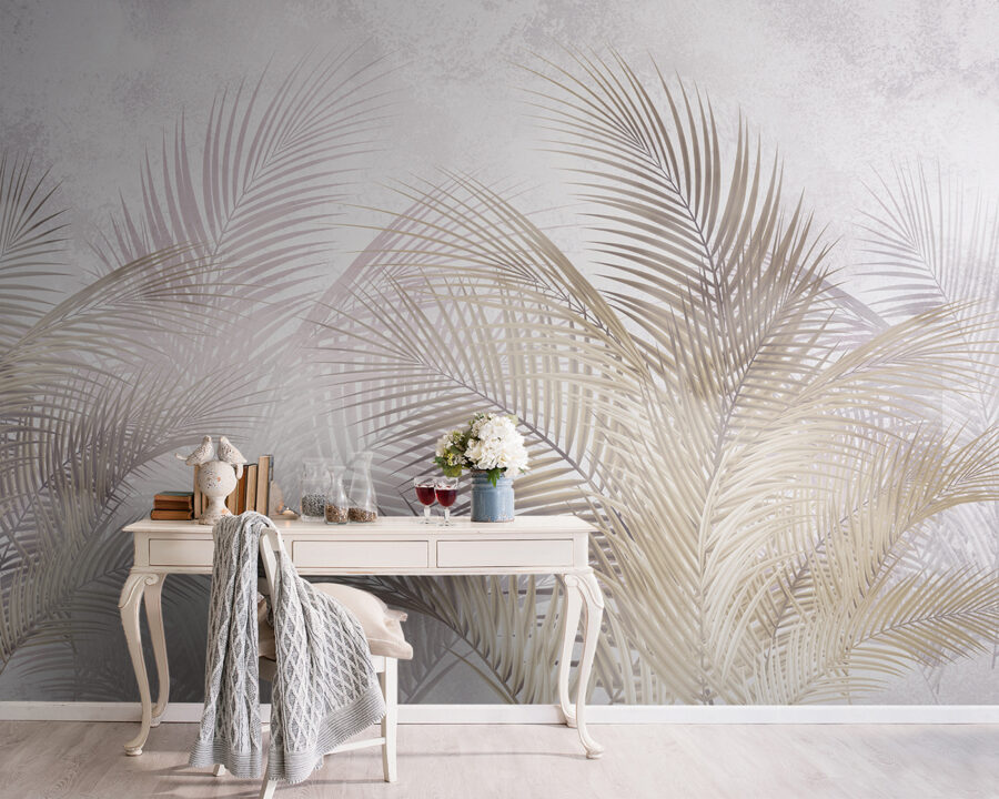 Group of palm leaves