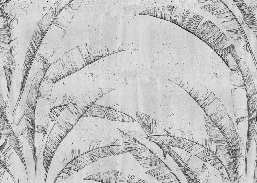 Wall murals Drawing of a leaf - Image 5