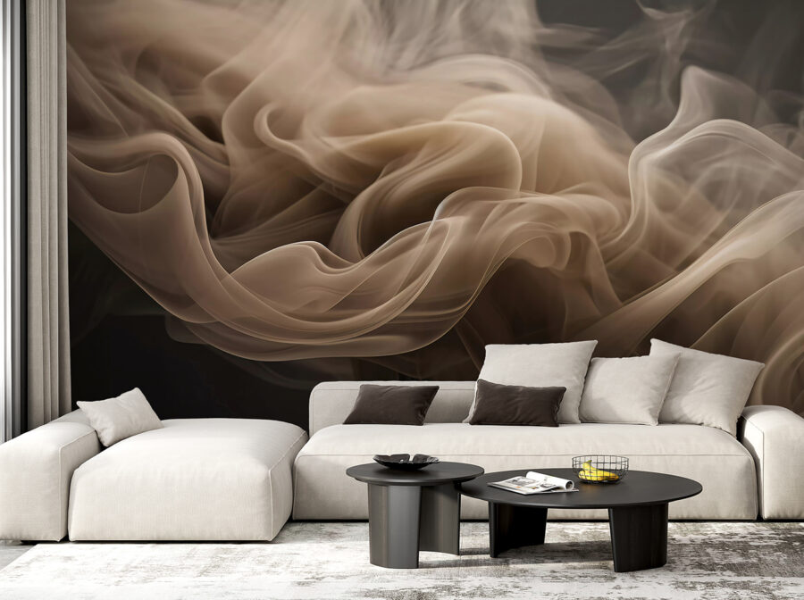 Flowing wisps of soft, muted hues.