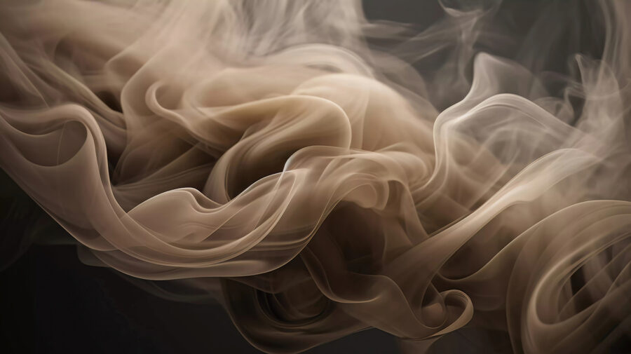 Flowing wisps of soft, muted hues.