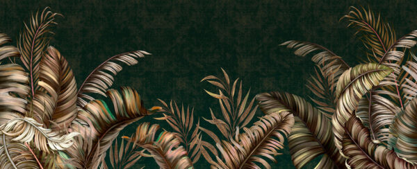 Tropical leaves on a rich backdrop Tropical leaves on a rich backdrop