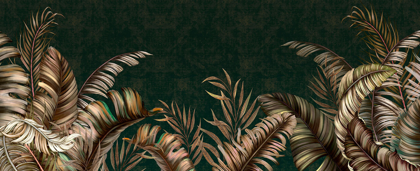 Tropical leaves on a rich backdrop Tropical leaves on a rich backdrop