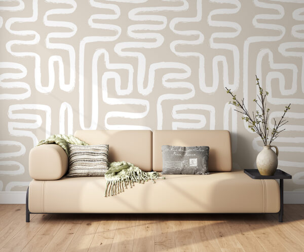 White lines on a beige background White lines on a beige background