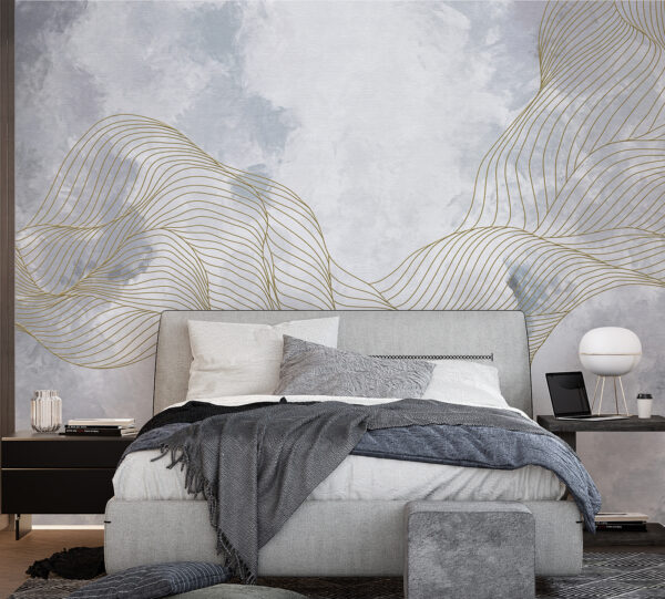 Elegant waves on textured background Elegant waves on textured background