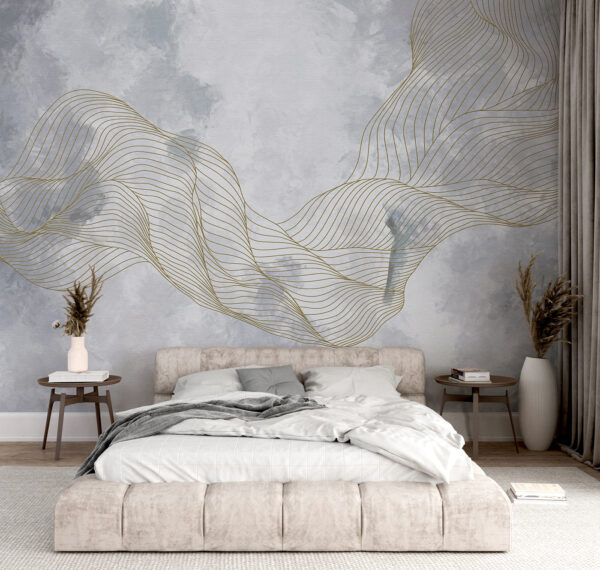 Elegant waves on textured background Elegant waves on textured background