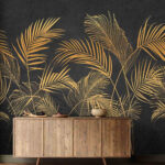 Wall murals Group of palm leaves