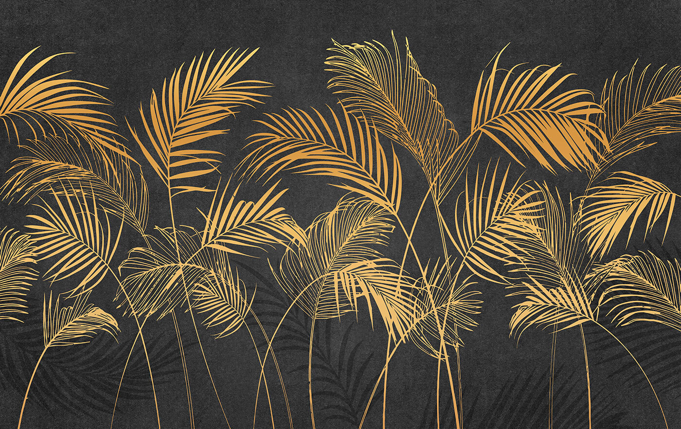 Group of palm leaves