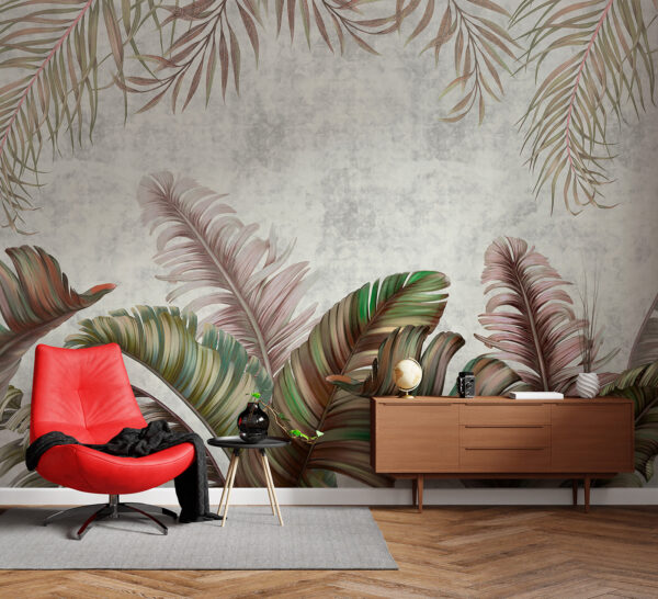Wall murals Group of colorful leaves (SKU: u96251) Wall murals Wall murals Group of colorful leaves (SKU: u96251)