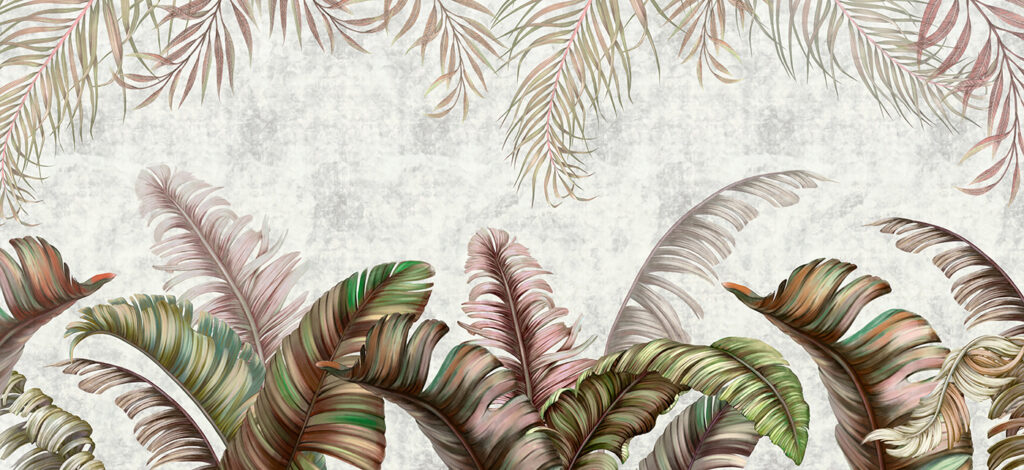 Group of colorful leaves