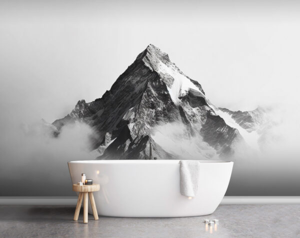 Mountain with snow on top Mountain with snow on top