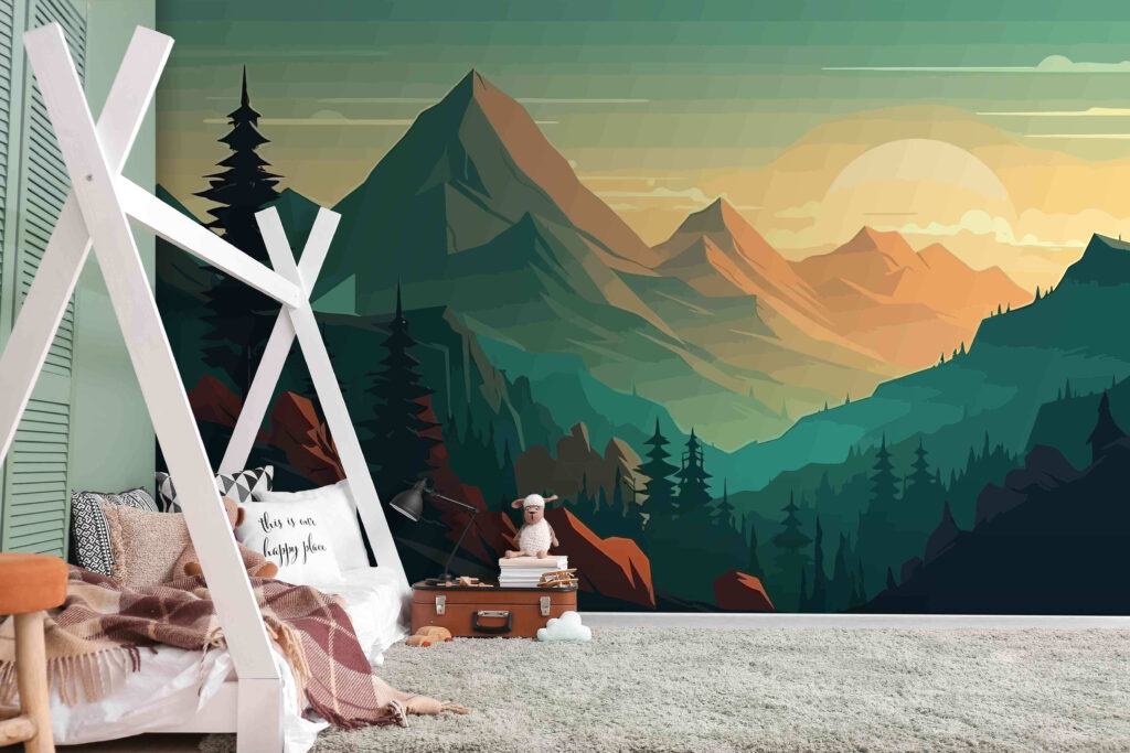 A landscape of mountains and trees u96028pir1m 1024x683 - A landscape of mountains and trees - tegory