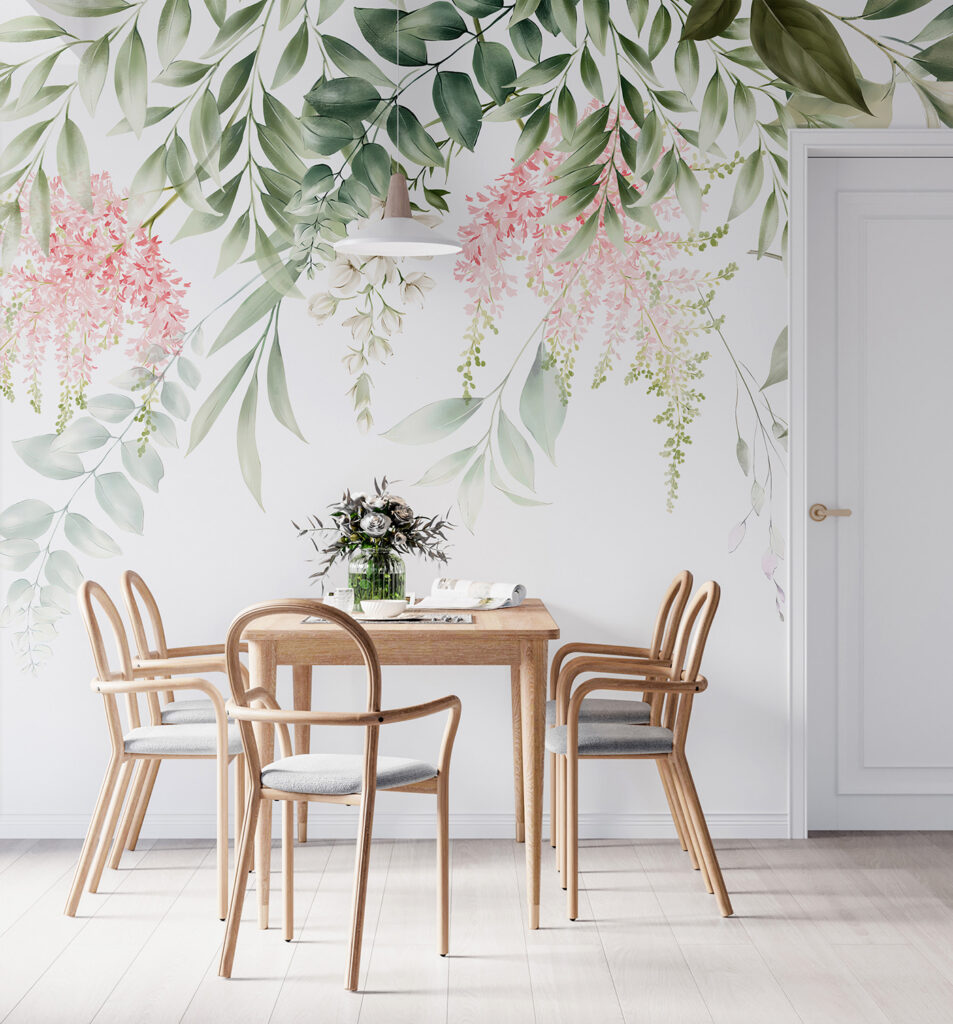 Delicate florals and lush greenery