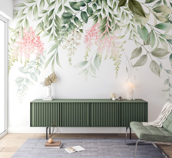 Delicate florals and lush greenery. Delicate florals and lush greenery.