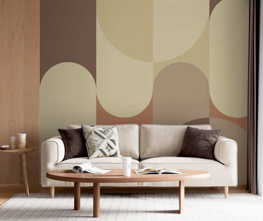 Pattern of circles and lines
