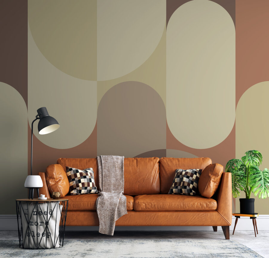 Pattern of circles and lines