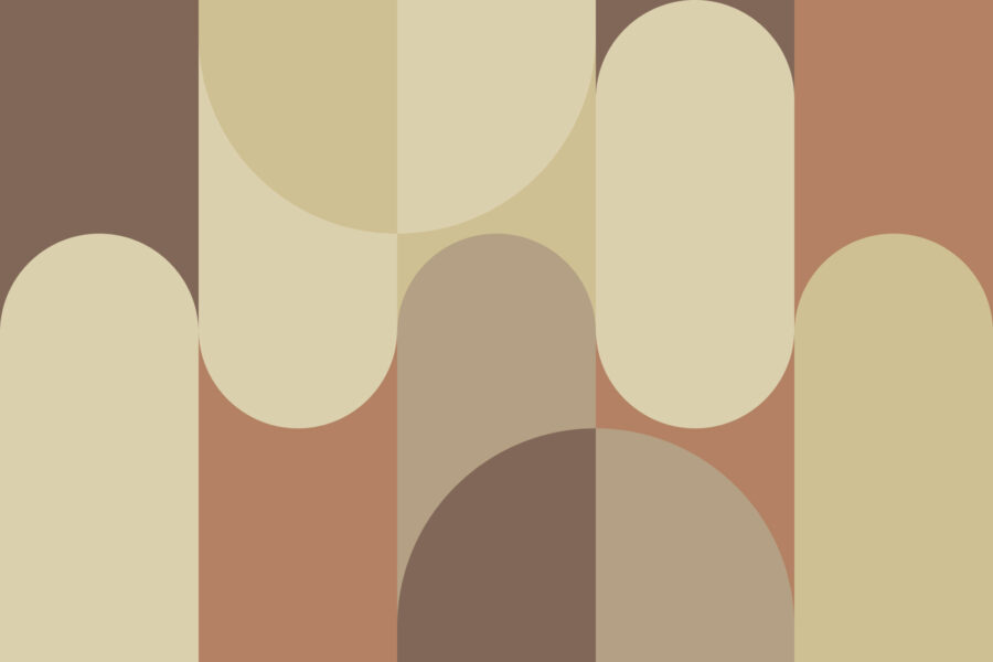 Pattern of circles and lines