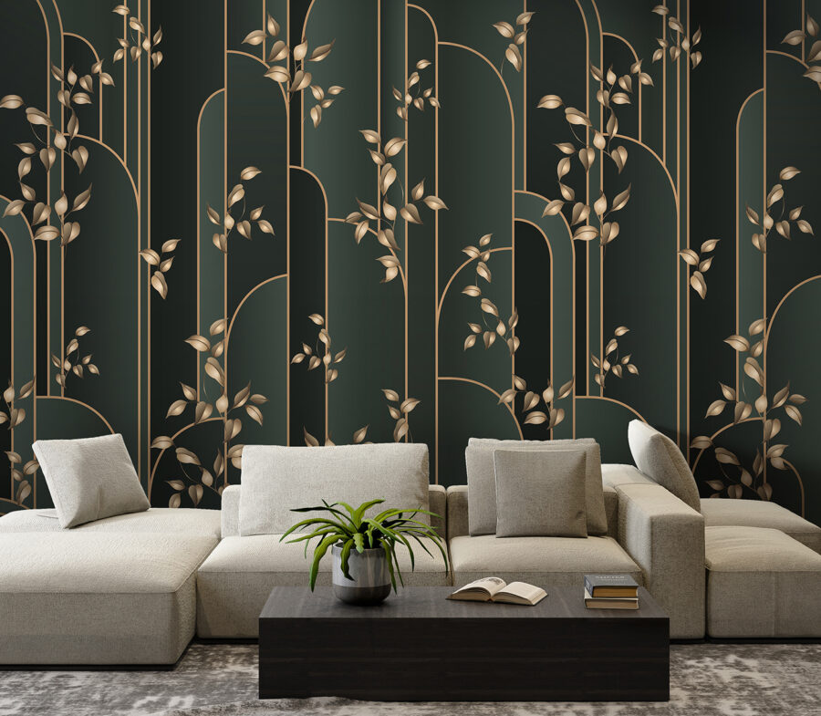 Wallpaper with leaves on it Wallpaper with leaves on it
