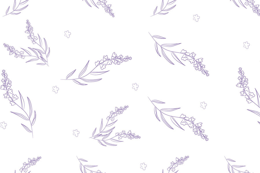 Pattern of purple flowers