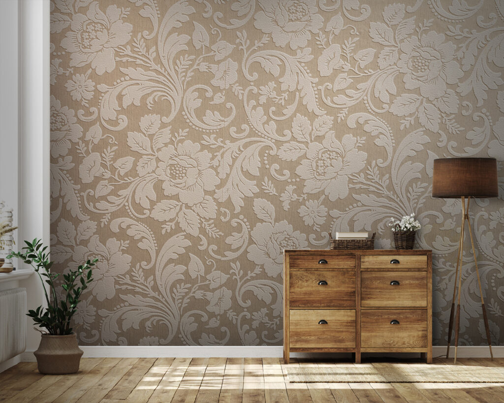 Elegant floral patterned fabric design