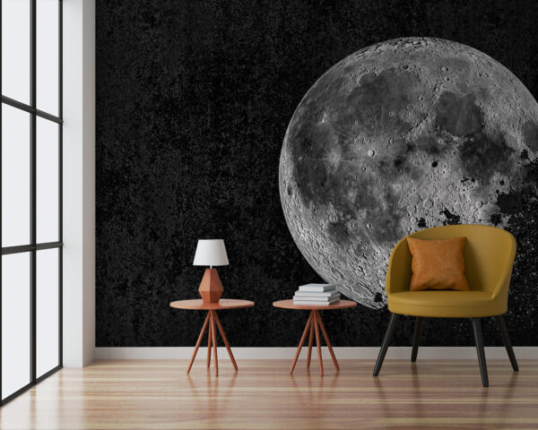 Mysterious moon in a dark sky Mysterious moon in a dark sky