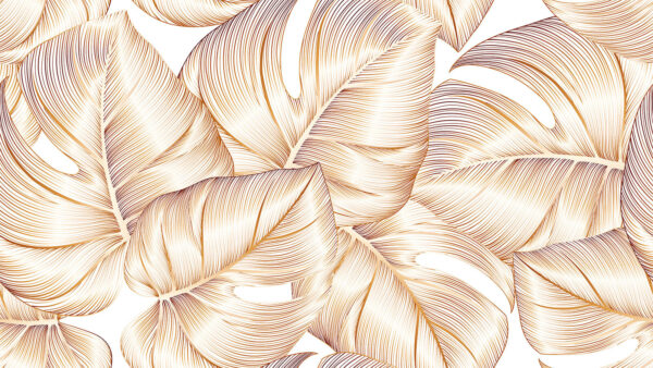 Elegant foliage pattern in soft hues Elegant foliage pattern in soft hues