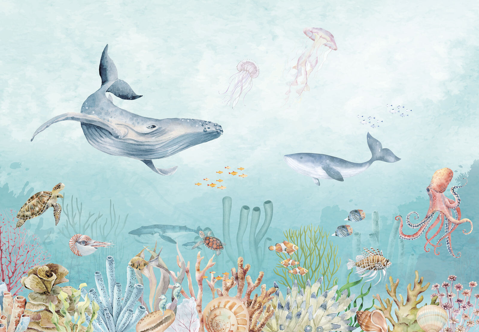 Watercolor of a sea life