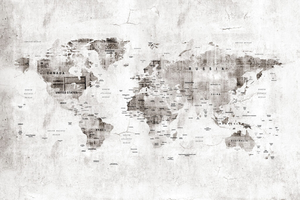 Map of the world Map of the world
