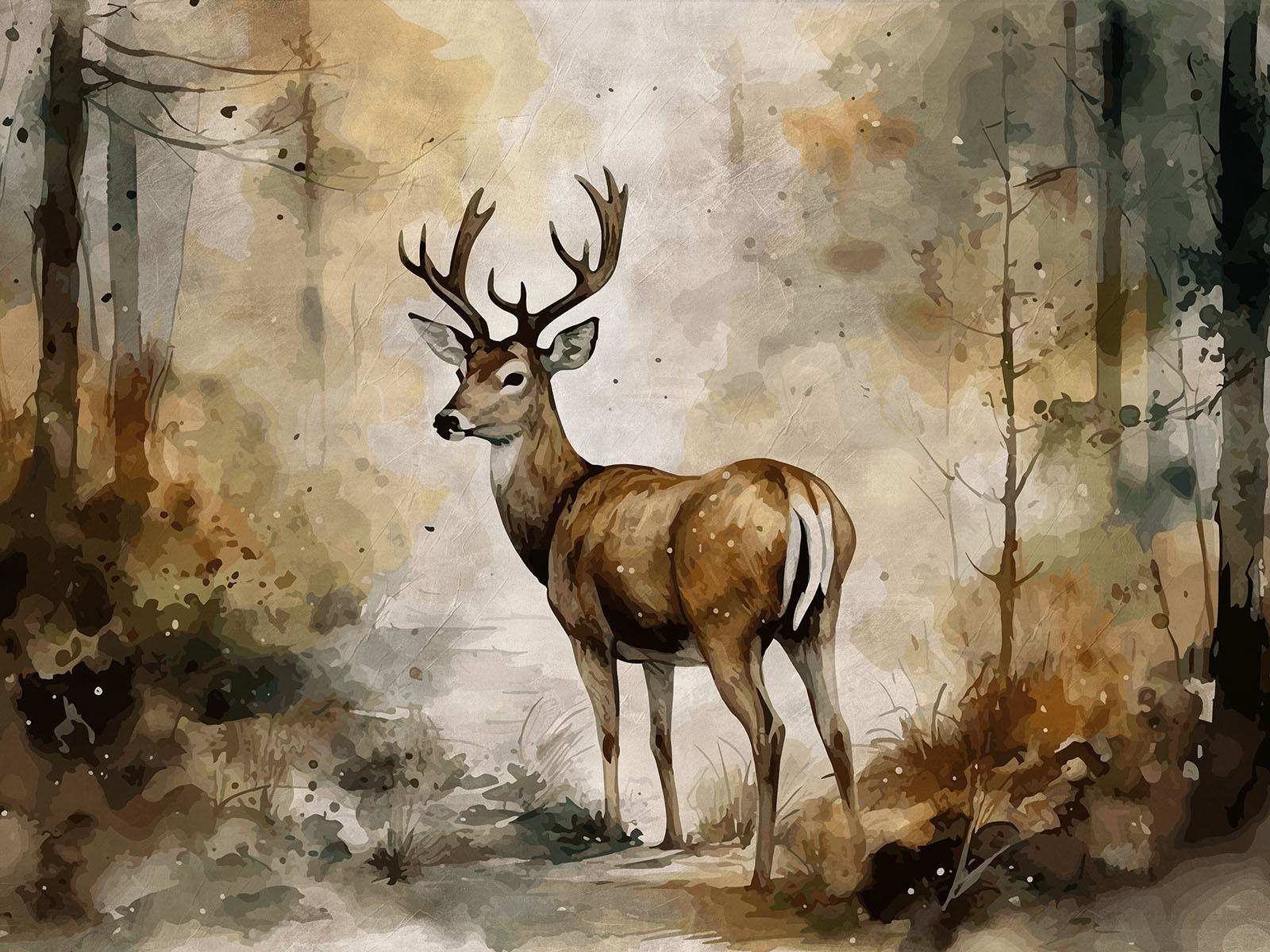 Painting of a deer Painting of a deer