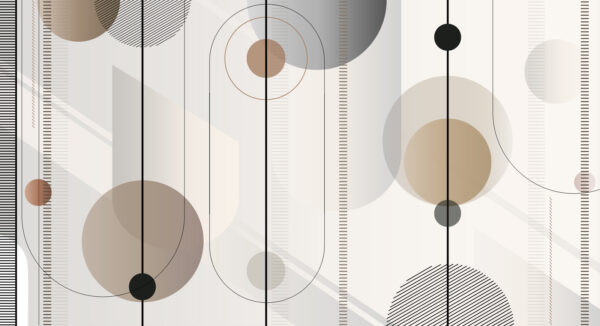 Abstract geometric shapes in soft tones