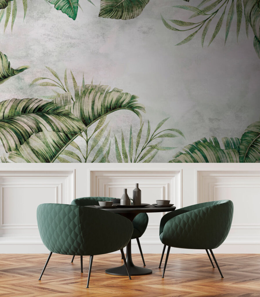 Frame of leaves and branches