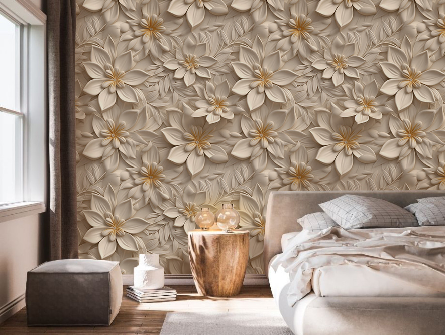Wallpaper with flowers