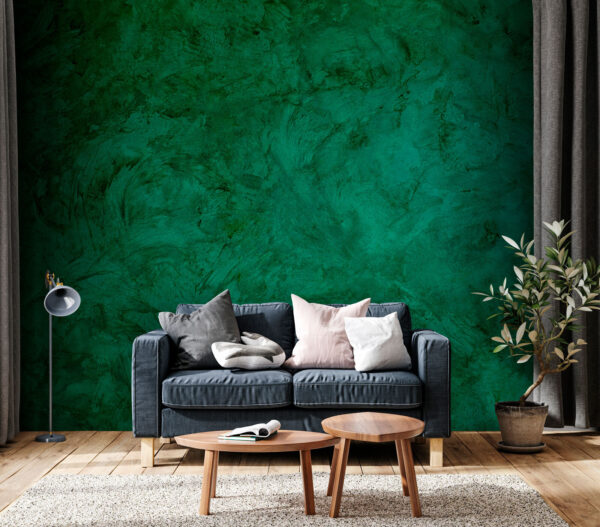 Green wall with a rough surface Green wall with a rough surface
