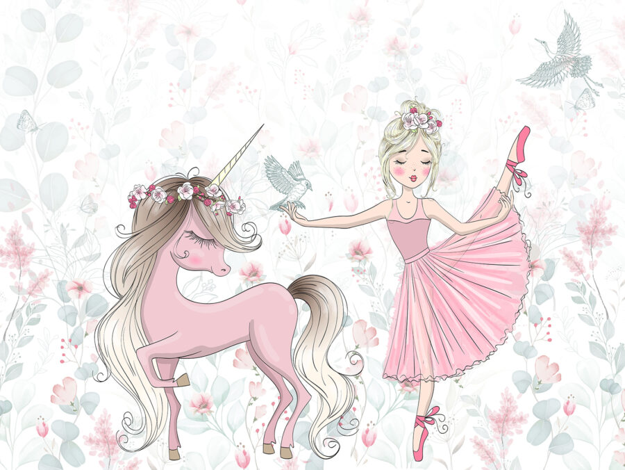 Wall murals Unicorn and a girl - Image 6