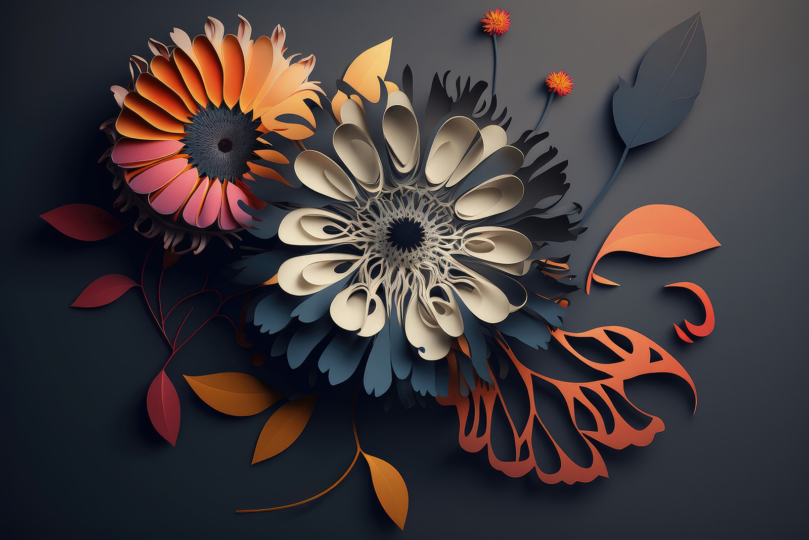 A paper cut out flowers u94976p - A paper cut out flowers - tegory